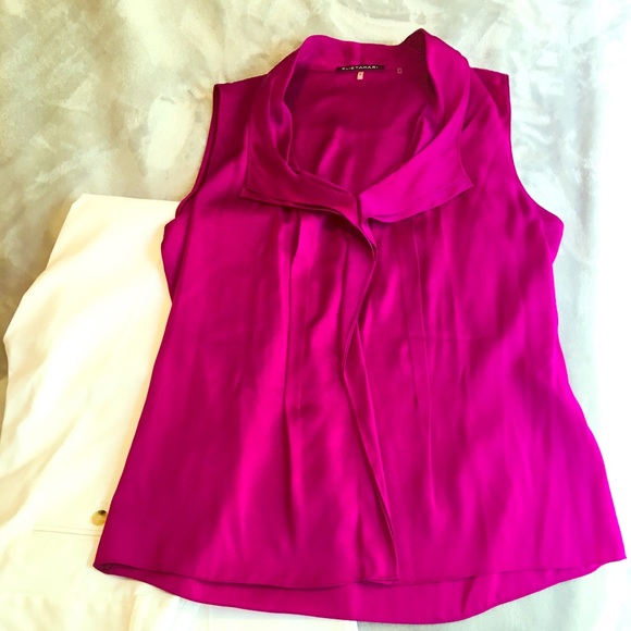 Elie Tahari Sleeveless Silk Blouse Size S - Picture 1 of 6